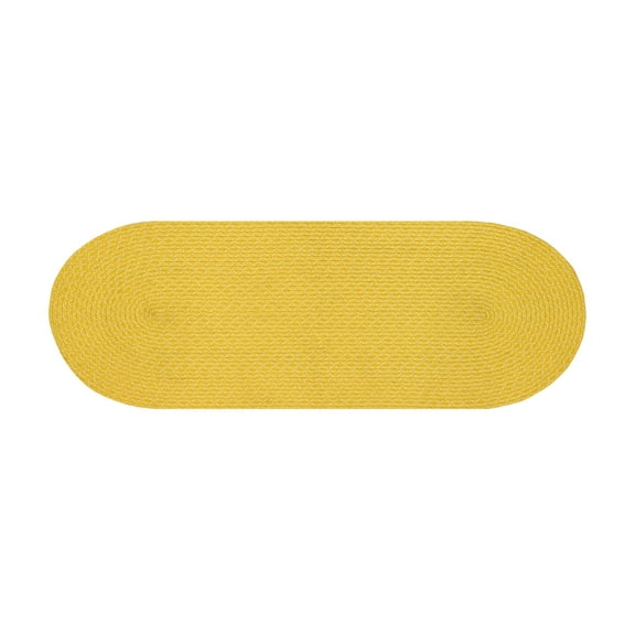 Better Trends Sunsplash Braid Collection is Durable & Stain Resistant Reversible Indoor/Outdoor Area Utility Rug 100% Polypropylene in Vibrant Colors, 24" x 60", Runner, Yellow
