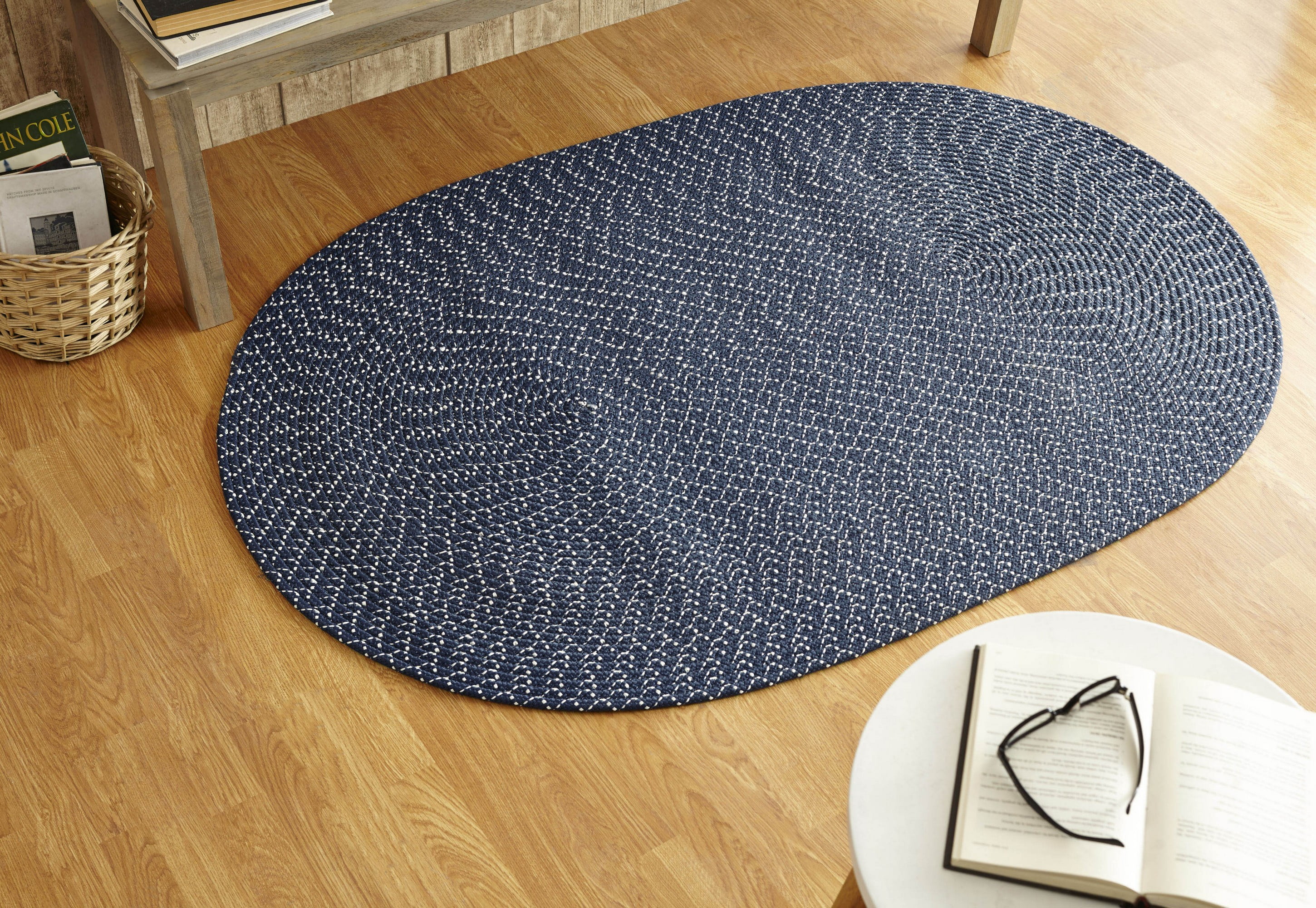 Better Trends Sunsplash Braid Collection is Durable & Stain Resistant Reversible Indoor/Outdoor Area Utility Rug 100% Polypropylene in Vibrant Colors, 42" x 66", Oval, Galaxy