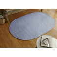 thumbnail image 1 of Better Trends 5' x 8' Oval Braided Rug 100% Polypropylene Durable & Stain Resistant Reversible Indoor/Outdoor Area Utility Rug, Sunsplash Collection - Periwinkle, 1 of 3