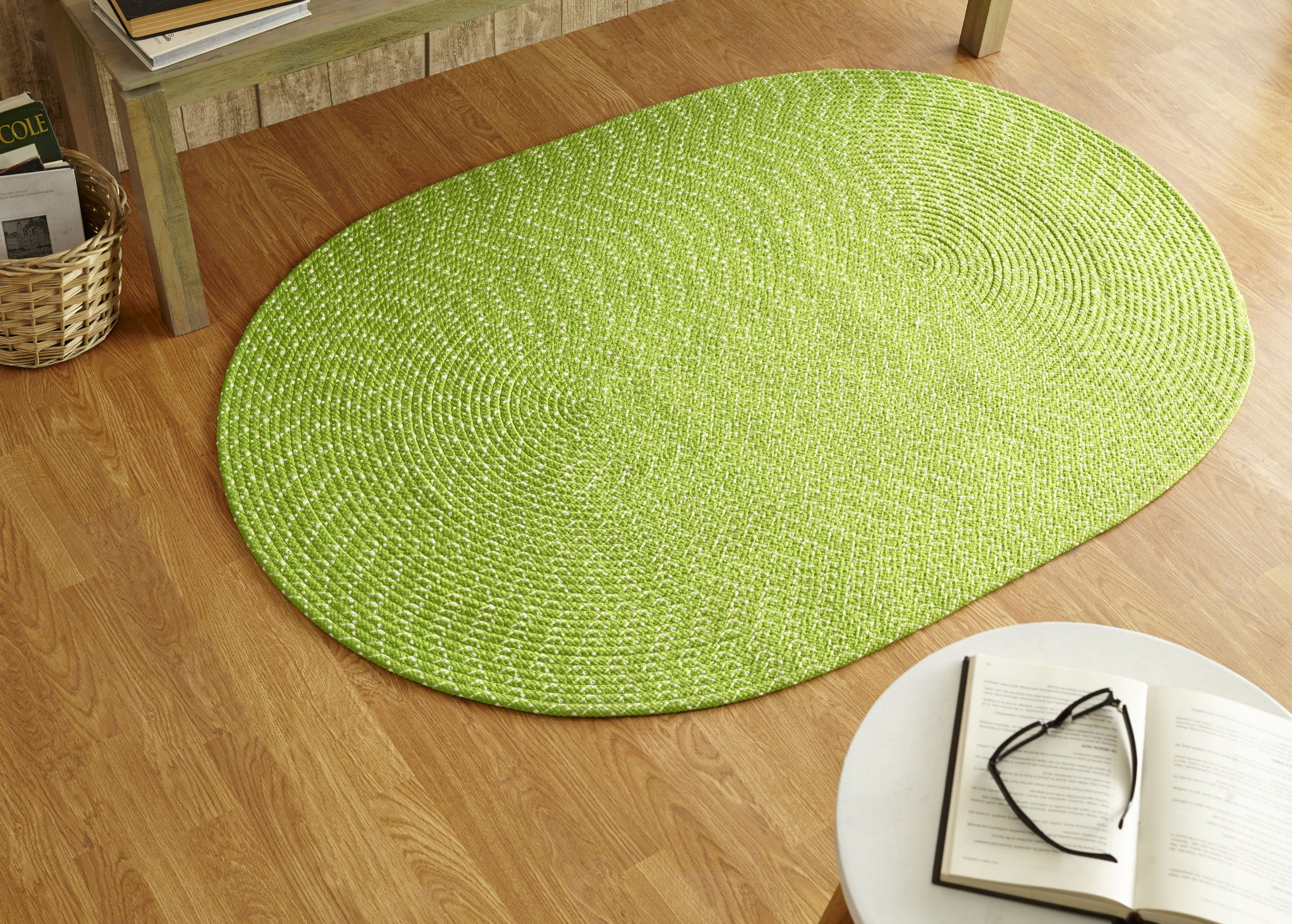 Polyester Oval Rug Better Trends 5' x 8' Oval Braided Rug 100% Polypropylene Durable ...