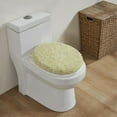 thumbnail image 1 of Better Trends 18"x20" Premium Toilet Lid Cover 100% Cotton Tufted Bathroom Rug Water Absorbent Reversible Machine Washable Sage - Edge Collection, 1 of 4