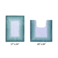 thumbnail image 1 of Better Trends 2 Piece Bathroom Rug Set, 100% Cotton, Extra Soft Tufted Bath Mat, Water Absorbent & Non Slip Bath Rug, (Turquoise) Torrent Collection, 1 of 6