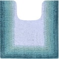 thumbnail image 1 of Better Trends 20" x 20" U-Shape Toilet Rug 100% Cotton Non Slip Tufted Contour Bath Mat, Water Absorbent Bathroom Rug, (Turquoise) Torrent Collection, 1 of 6