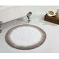 thumbnail image 1 of Better Trends Chic Round Bath Mat, 30" Diameter, 100% Cotton Non Slip Bathroom Rug, Water Absorbent, Machine Washable, (Beige) Torrent Collection, 1 of 6