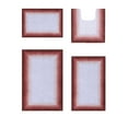 thumbnail image 1 of Better Trends 4 Piece Bathroom Rug Set, 100% Cotton, Extra Soft Tufted Bath Mat, Water Absorbent & Non Slip Bath Rug, (Rose) Torrent Collection, 1 of 6