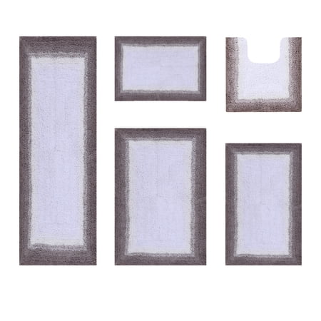 Better Trends 5 Piece Bathroom Rug Set, 100% Cotton, Extra Soft Tufted Bath Mat, Water Absorbent & Non Slip Bath Rug, (Beige) Torrent Collection