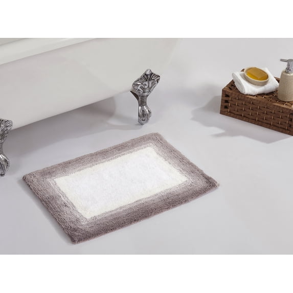 Better Trends 17" x 24" Bathroom Rug 100% Cotton Bath Rug Water Absorbent & Non Slip Bath Mat (Beige) Torrent Collection
