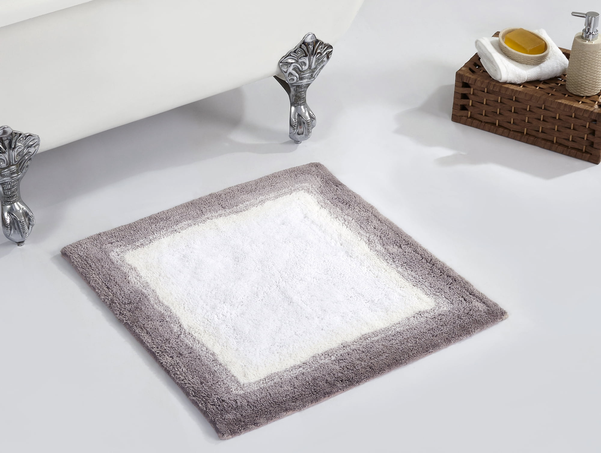 Beige Cotton 20" x 13" Torrent Bath Rug