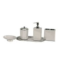 thumbnail image 1 of Better Trends Trier 5 Piece Stainless Steel Bath Accessories Set, for Adult - Gray, 1 of 6