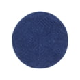 thumbnail image 1 of Better Trends Round Bath Mat, 30" Diameter, 100% Cotton Water Absorbent, Ideal for Half Baths and Powder Rooms, Machine Washable Trier Collection (Blue), 1 of 5