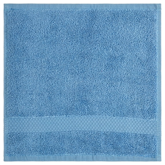 Better Trends Washcloths For Body And Face, 100% Cotton, Soft, Absorbent, Zero Twist Cotton Baby Wash Cloth, Shower, Travel, Dark Blue Small Towel, 12"X12", 1 Pack