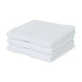 thumbnail image 1 of Better Trends Washcloths For Body And Face, 100% Cotton, Soft, Absorbent, Zero Twist Cotton Baby Wash Cloth, Shower, Travel, White Small Towel, 12"X12", 3 Pack, 1 of 4