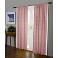 thumbnail image 1 of Better Trends Wedding Ring Collection is super soft and light weight in Loop Design 100% Cotton Tufted Unique Luxurious Machine Washable Tumble Dry, Curtain Set, Pink, 1 of 5