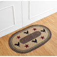 thumbnail image 1 of Better Trends Whimsical 100% Jute 21" x 34" Rectangle Braided Rug - Rooster, 1 of 6