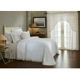 thumbnail image 1 of Better Trends 3 Piece Chenille Bedspread Set for Queen Bedspread 100% Cotton Lightweight Bedspread for all Season Wedding Ring Collection - White, 1 of 5