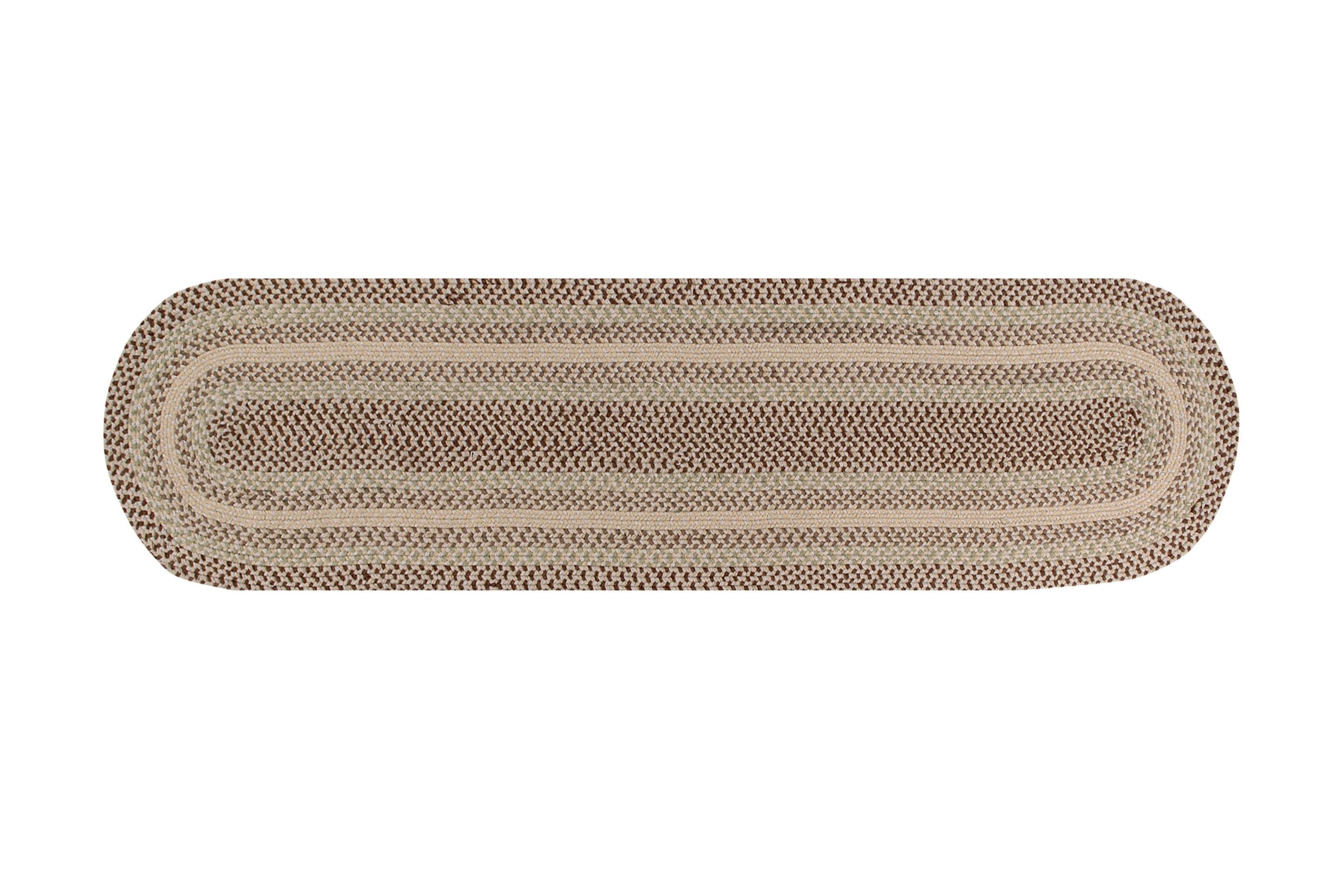 Better Trends Woodbridge 100 Wool 24" x 108" Braided Rug, Indoor use