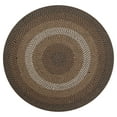 thumbnail image 1 of Better Trends Round Braided Rug 72" 100% Wool Mat for Indoor Use, Area Rug for Bedroom Woodbridge Collection - (Black), 1 of 4
