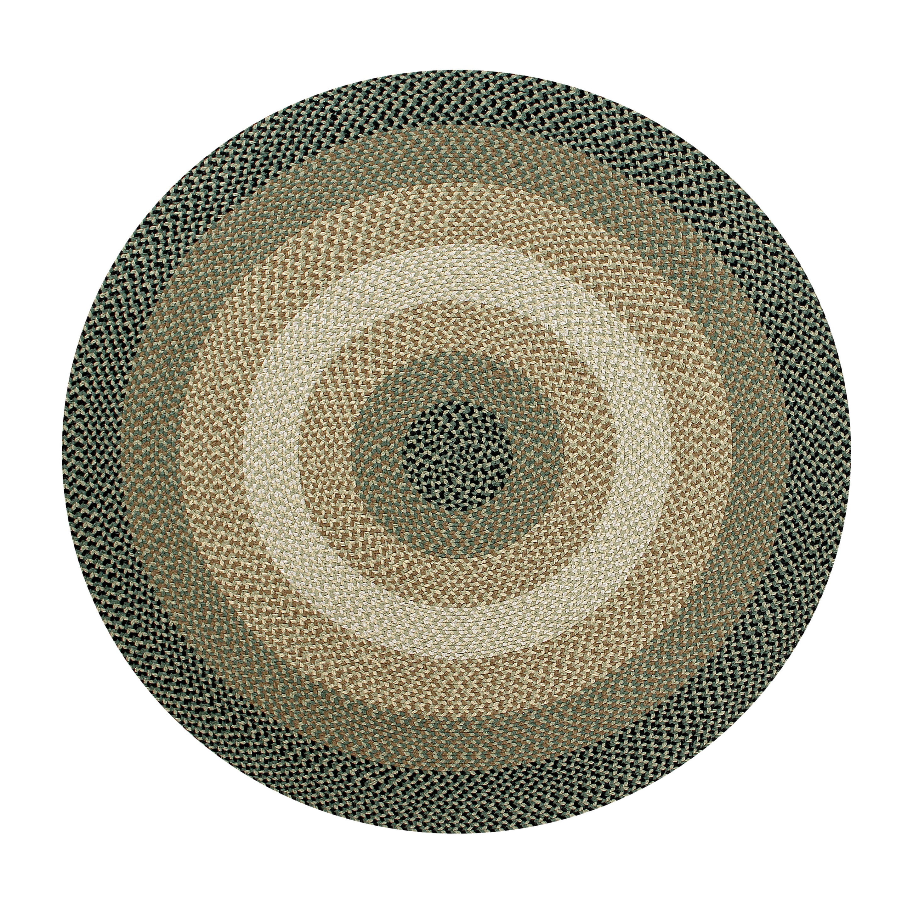 Better Trends Woodbridge 100 Wool 72" Round Braided Rug, Indoor use