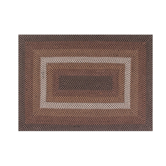 Better Trends Woodbridge Rectangular 20" x 30" Braided Rug - Black