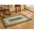 thumbnail image 1 of Better Trends Woodbridge Rectangular 20" x 30" Braided Rug - Green, 1 of 6