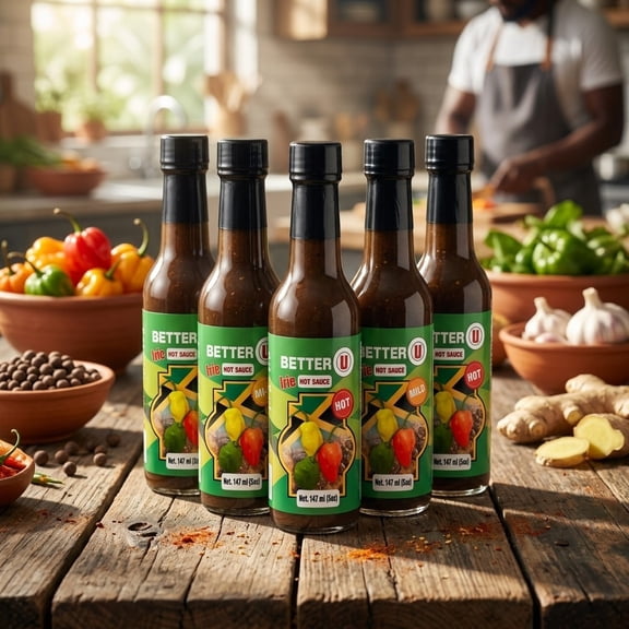 Better U Irie Hot Sauce Combo 12 Pack, 5 Ounce