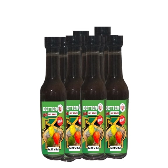 Better U Irie Hot Sauce, Dairy-Free, Low Sodium, 12 Pack, 5 Oz