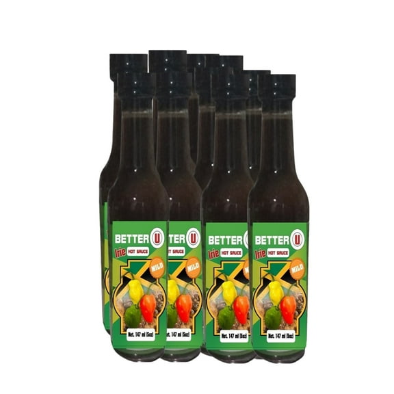 Better U Irie Hot Sauce Mild 12 Pack, 5 Ounce