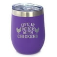 thumbnail image 1 of Bevvee Insulated Wine Tumbler 12 oz Better With Chickens Gifts for Chicken Lovers Tumblers, 1 of 4
