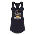 thumbnail image 1 of Better With Friends Quote Racerback Tank Women -Image by Shutterstock, Female Small, 1 of 4
