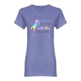 thumbnail image 1 of Better With Unicorns Shaped T-Shirt Women -Image by Shutterstock, Female Medium, 1 of 2