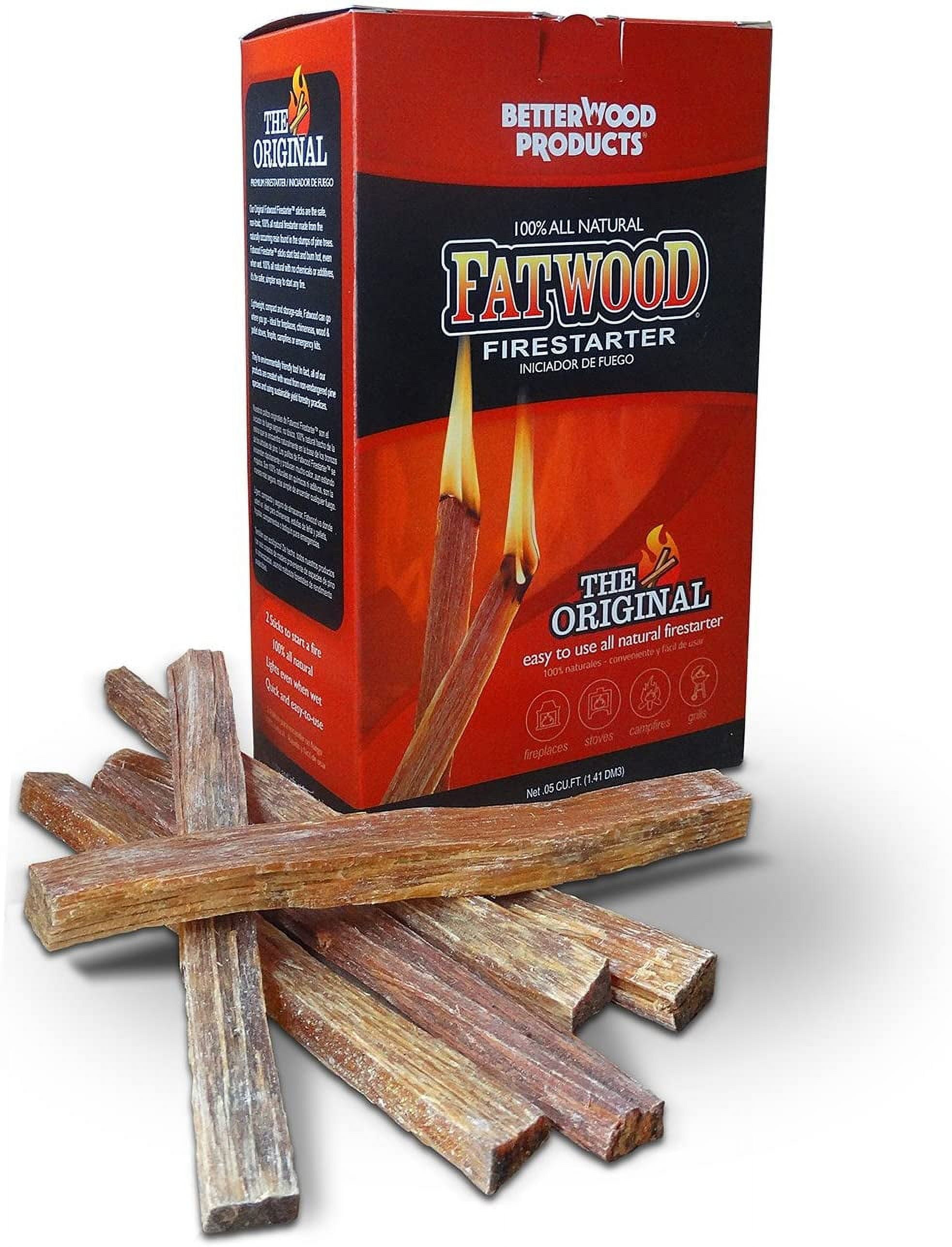 Better Wood Products Fatwood Firestarter Box, 2Pounds