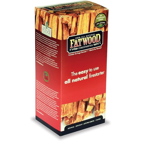 Better Wood Products Fatwood Pine Resin Stick Fire Starter 1.5 lb. - Case Of: 16;