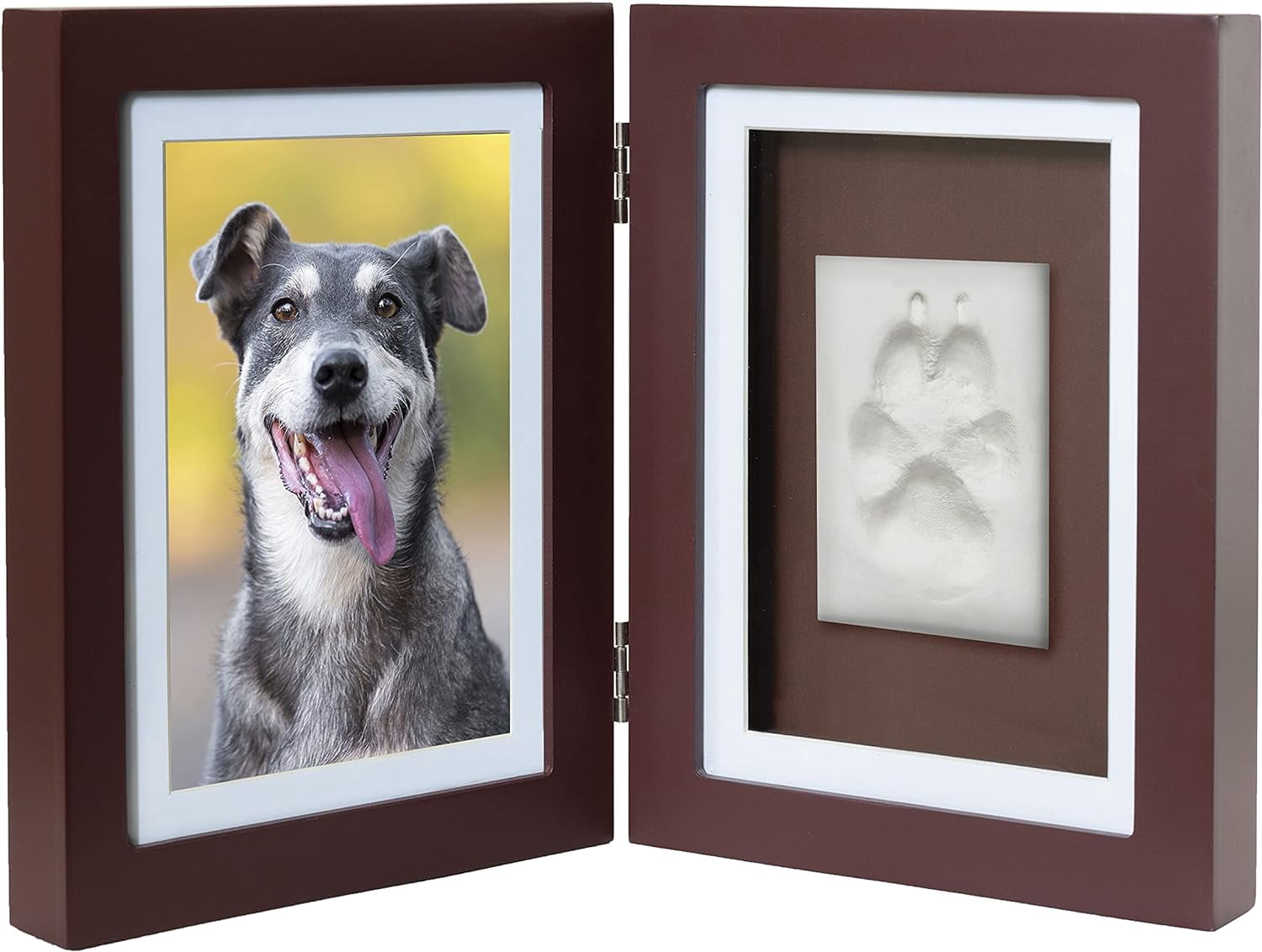 Better World Pets Pet Memorial Frame with Clay Paw Print Kit - Holds ...