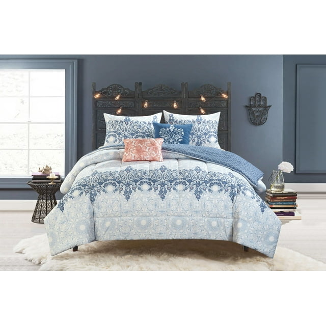 Better homes and gardens medallion 5pc comforter set, King