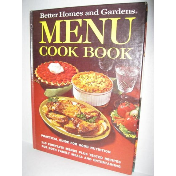 Pre-Owned Better Homes and Gardens Menu Cook Book (Hardcover) 0696005506 9780696005503
