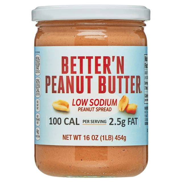 Better'n Peanut Butter Low Sodium 100 Calories, Lower Fat 16 oz