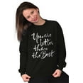 thumbnail image 1 of Better than Best Greatest Around Women Crewneck Sweatshirt Brisco Brands S, 1 of 6