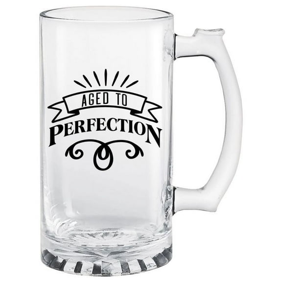 Better with Age 15 oz. Glass Tankard Mug