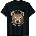 thumbnail image 1 of Better with Wombat Australia marsupial wombat T-Shirt, 1 of 5
