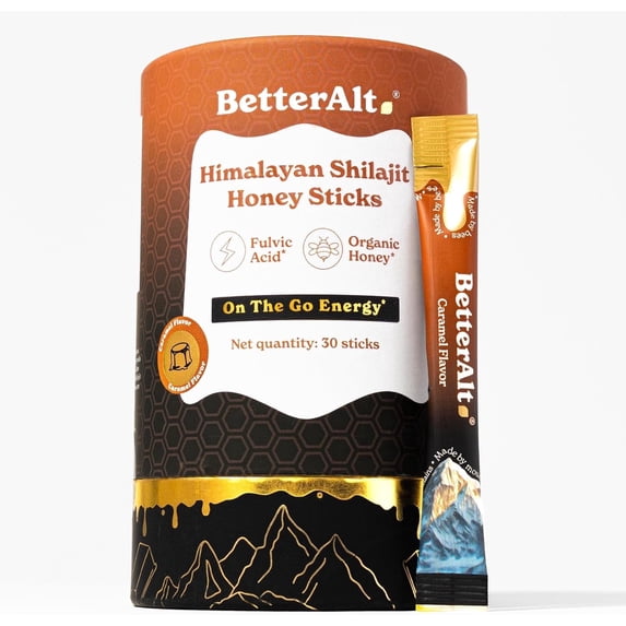 BetterAlt Shilajit Caramel Honey Sticks — product image