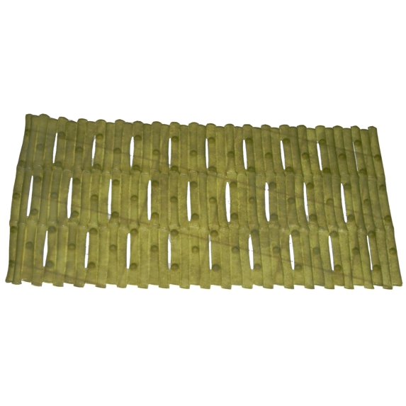 BetterBath Bamboo Look and Feel Vinyl Bath Tub Mat (16" x 32") - Green