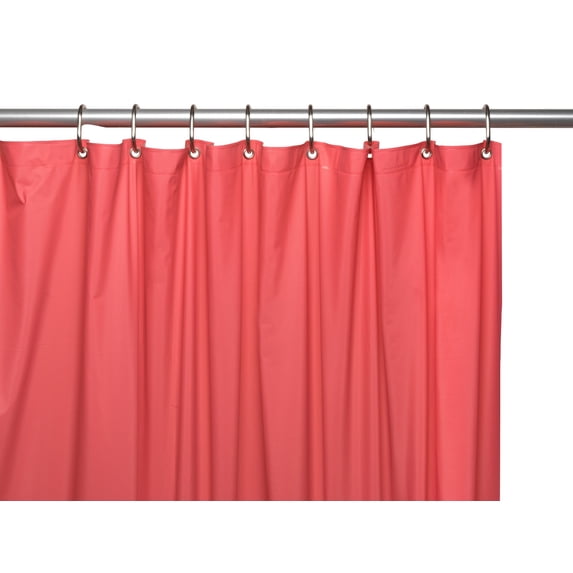 BetterBath Premium Vinyl Shower Curtain Liner with Weighted Magnets and Metal Grommets (72" x 72") - Pink