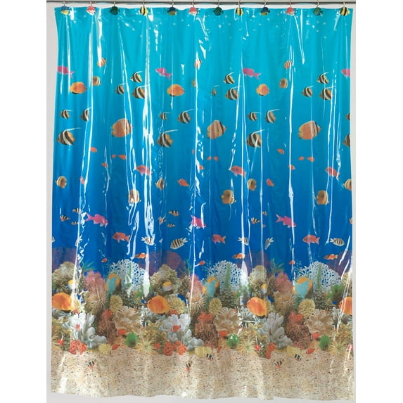 BetterBath Sea Life Vinyl Shower Curtain (70" x 72")