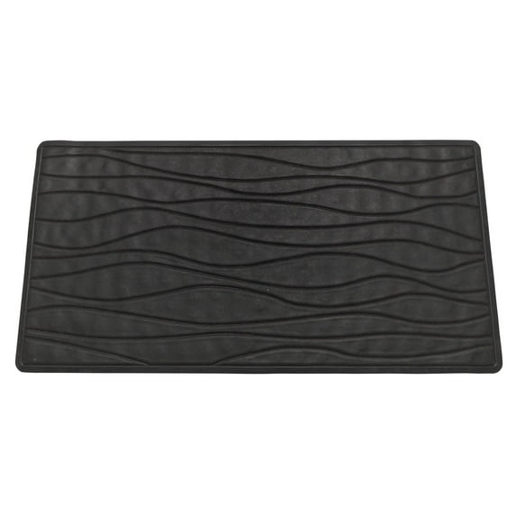 BetterBath Slip-Resistant Rubber Bath Tub Mat (13" x 20") - Black