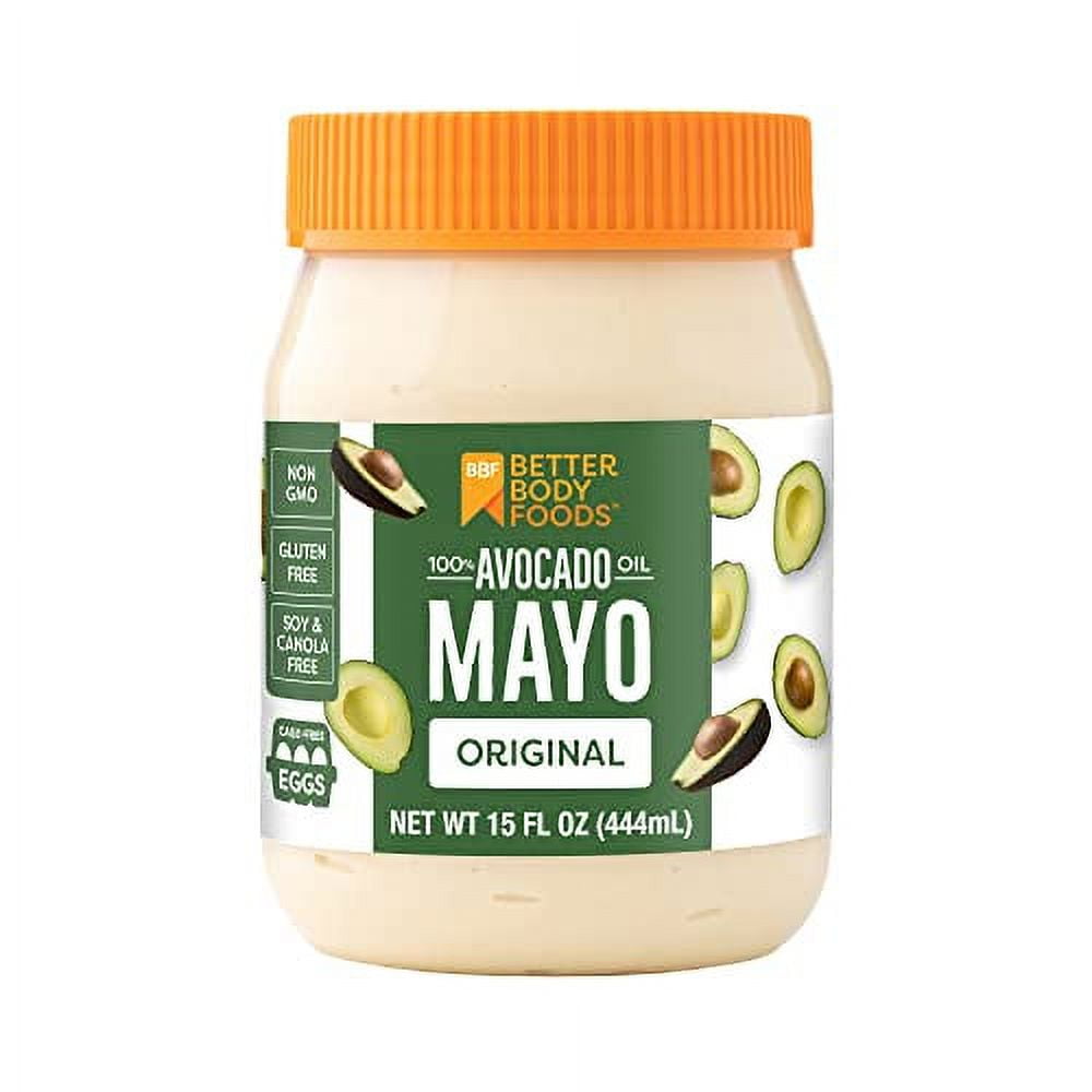 BetterBody Foods Avocado Oil Mayonnaise, NonGMO Mayo Spread Made with
