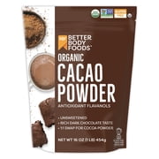BetterBody Foods Organic Cacao Powder, Gluten-Free, 16 oz