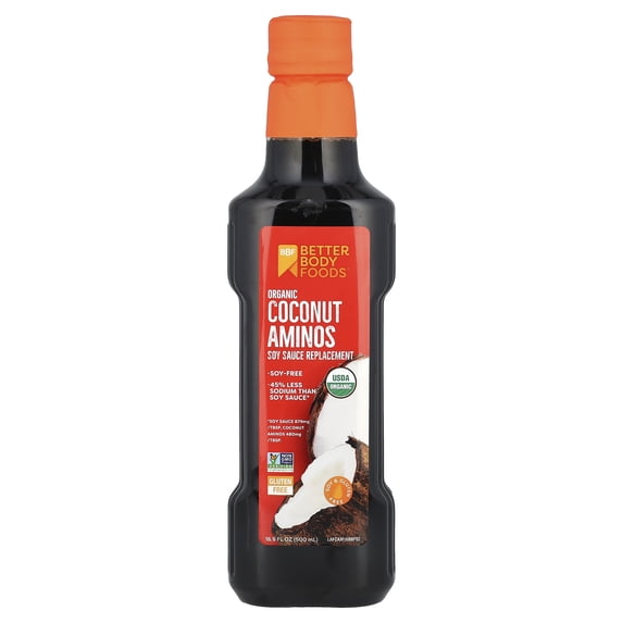BetterBody Foods Organic Coconut Aminos Soy Sauce Replacement, 16.9 fl oz