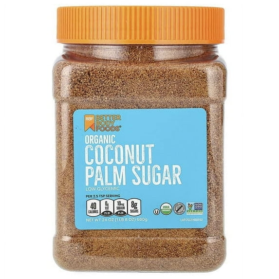BetterBody Foods, Organic Coconut Palm Sugar, 24 oz Pack of 2