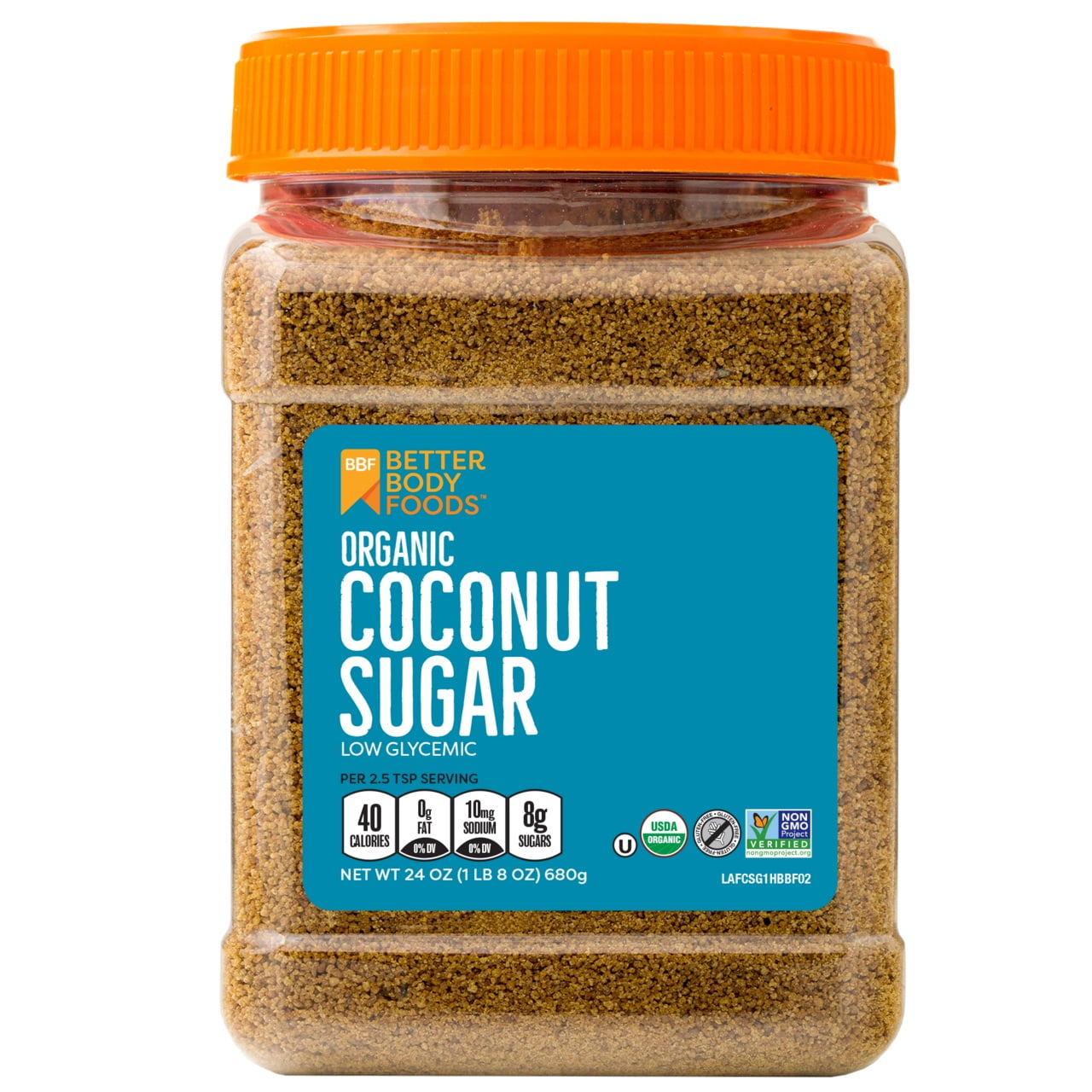 BetterBody Foods Organic Coconut Sugar, 24 oz