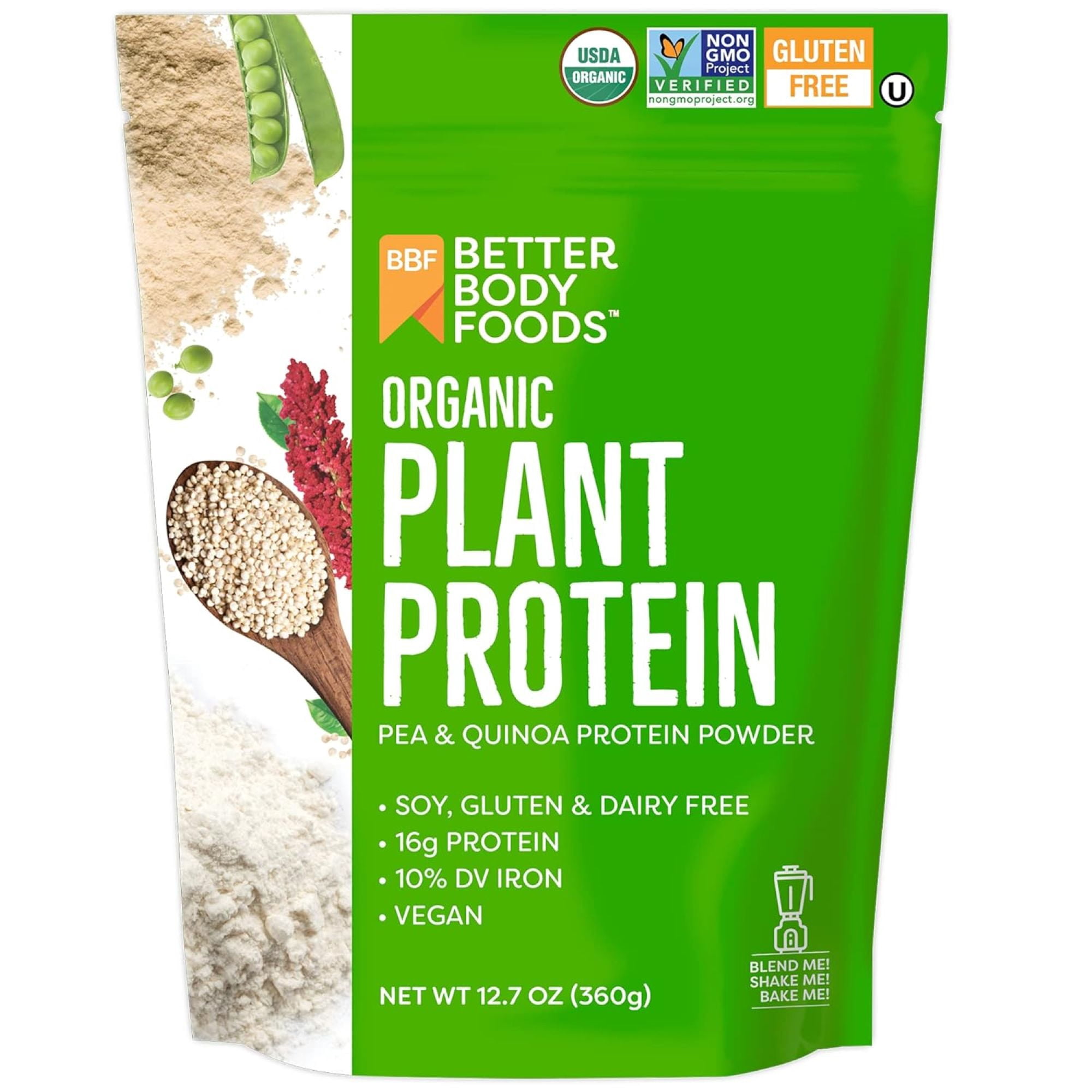 BetterBody Foods Organic Plant Protein Powder - 12.7 oz